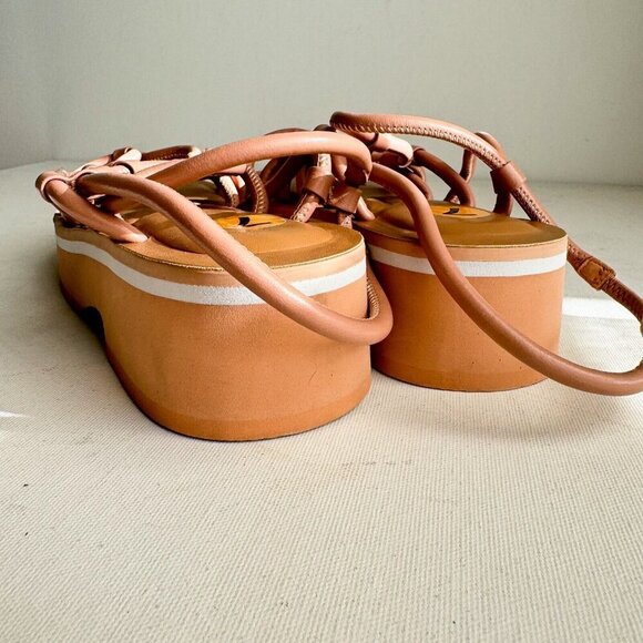 Aerosoles Nude Pink Strappy Summer Leather Sandals 7 - Picture 7 of 7